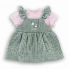 Clothes for Corolle 30 cm baby: Ruffled dress and Bords de Loire T-shirt
