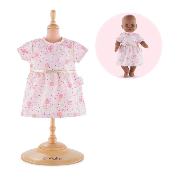 Kleidung für meine große 36 cm große Corolle-Babypuppe: Rosa Kleid - Corolle-140060