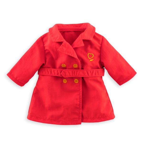 Clothing for my Corolle doll 36 cm: Red trench coat - Corolle-9000211910