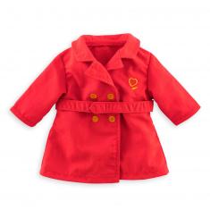 Kleidung für meine Corolle-Puppe 36 cm: Roter Trenchcoat
