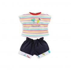 Vêtement pour poupée ma Corolle 36 cm : Short & T-shirt Petit Artiste