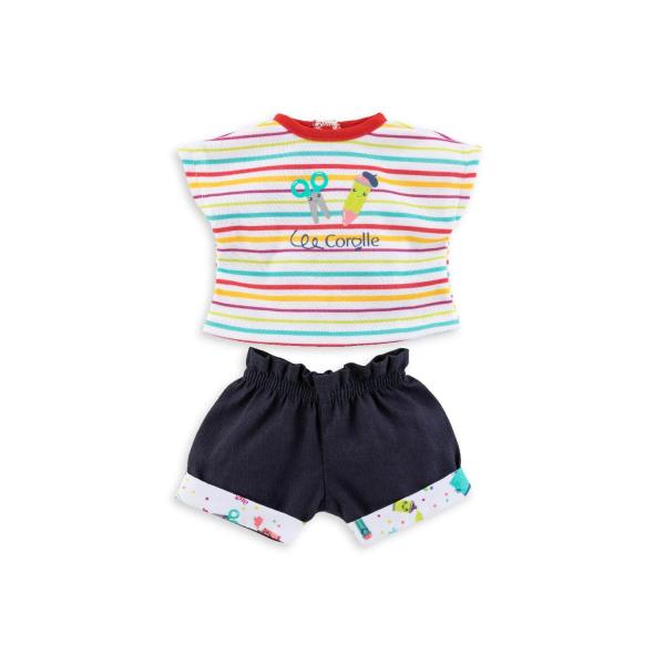 Vêtement pour poupée ma Corolle 36 cm : Short & T-shirt Petit Artiste - Corolle-9000212280