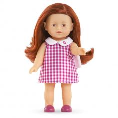 Mini poupée corolline 20 cm : ruby vichy