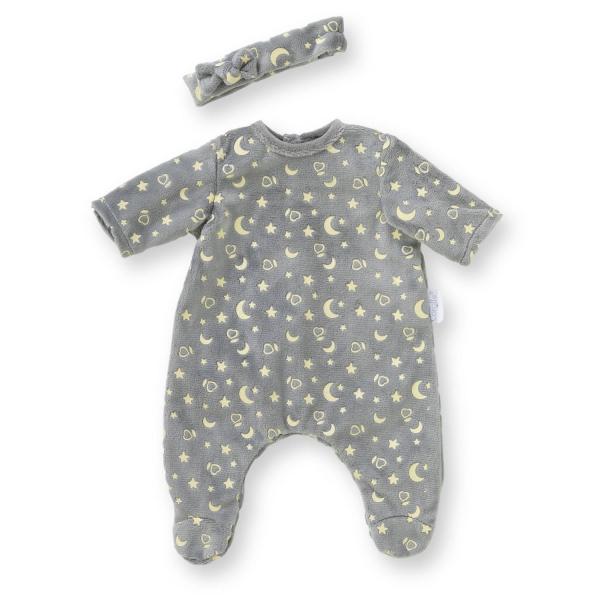 Ropa para muñeco bebé de 30 cm: Pijama que brilla en la oscuridad y diadema - Corolle-9000111020