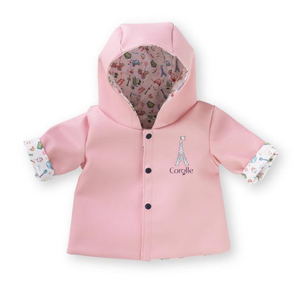 Clothing for 30 cm baby doll: Reversible raincoat - Weekend in Paris - Corolle-9000111070