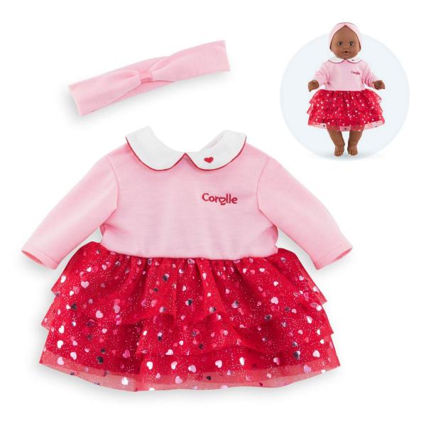 Herzblüten Kleid und Stirnband - Babypuppe 36 cm - Corolle-141590