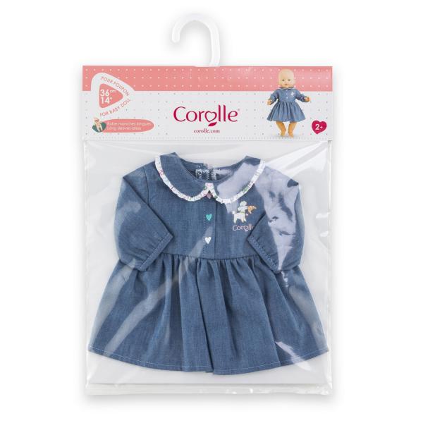 Kleidung für große 36 cm Babypuppe: Wochenendkleid in Paris - Corolle-9000141710