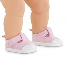 Schuhe für mein großes 36 cm großes Corolle-Baby: Rosa Turnschuhe