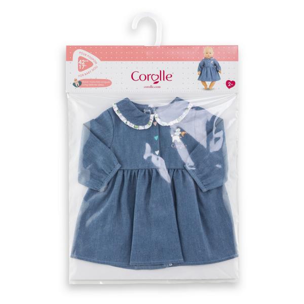 Kleidung für große 42 cm Babypuppe: Kleid - Wochenende in Paris - Corolle-9000160170