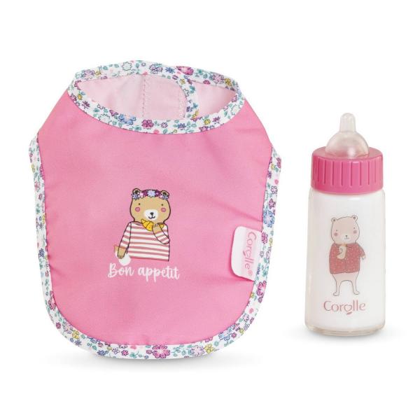 Accessories for Large 36 and 42 cm doll: Bib and magic bottle - Corolle-9000141790