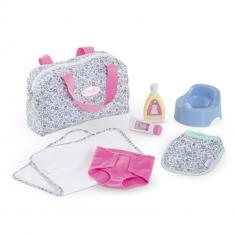 Accessories box for Large 36 cm baby doll: Floral changing table