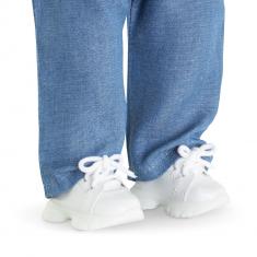 Clothes for my 36 cm Corolle doll: White sports sneakers