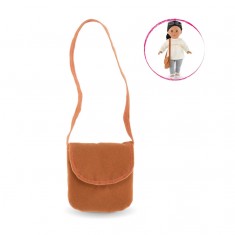 Bolso marrón para mi muñeca Corolle