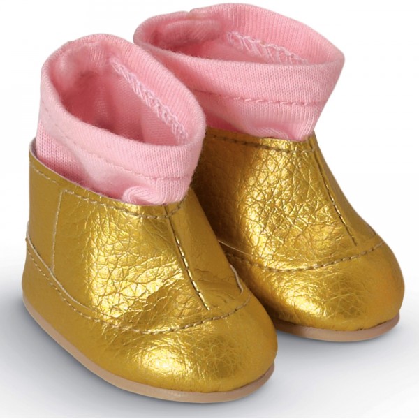 Chaussures pour poupée 36 cm Mademoiselle Corolle : Bottines dorées - Corolle-Y5463-Or