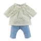 Miniature Vêtements pour petit poupon 30 cm : Blouse Et Pantalon