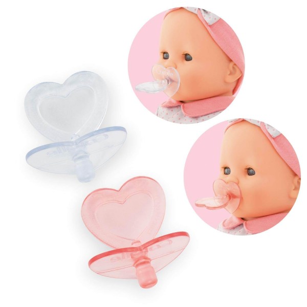 Accessories for my large Corolle baby doll 36 and 42 cm: Set of 2 pacifiers - Corolle-140370