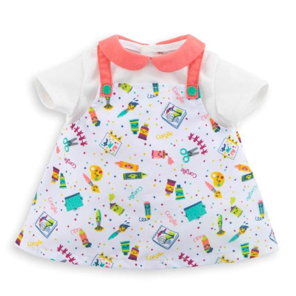 Clothing for my large 36 cm Corolle baby doll: little artist dress - Corolle-9000141170