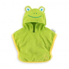 Clothing for Corolle 30 cm baby doll: frog bath cape