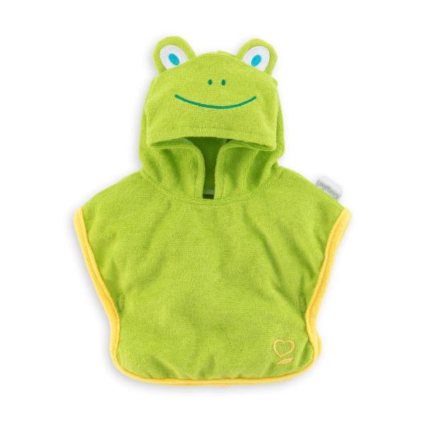 Clothing for my large 36 cm Corolle baby doll: frog bath cape - Corolle-9000141150