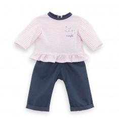Vêtements pour poupée ma Corolle 36 cm : T-shirt et pantalon bords de Loire