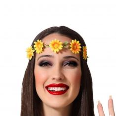 Yellow flower headdress - woman