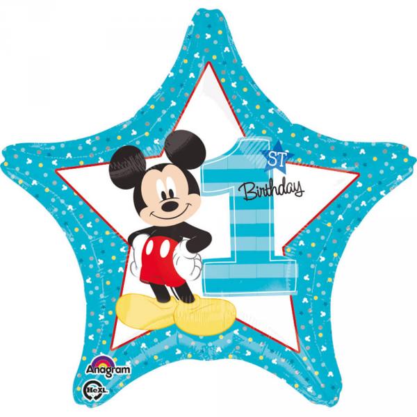 Aluminum Balloon 43 cm - Mickey™ - 1st birthday - 3433501