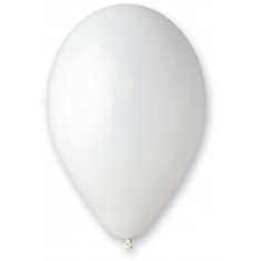 50 standard balloons 30 CM - WHITE