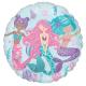 Miniature Mermaids foil balloon - Glittering mermaid - 45 cm