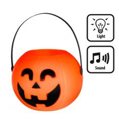 LED Bucket: Pumpkin