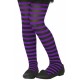 Miniature Purple Striped Tights - Halloween - Child