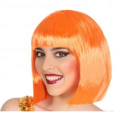 Short straight wig - Orange