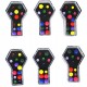 Miniature Multicolored Marble Puzzle x6