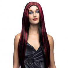 Wig: Witch Iona Black-Red Stripes