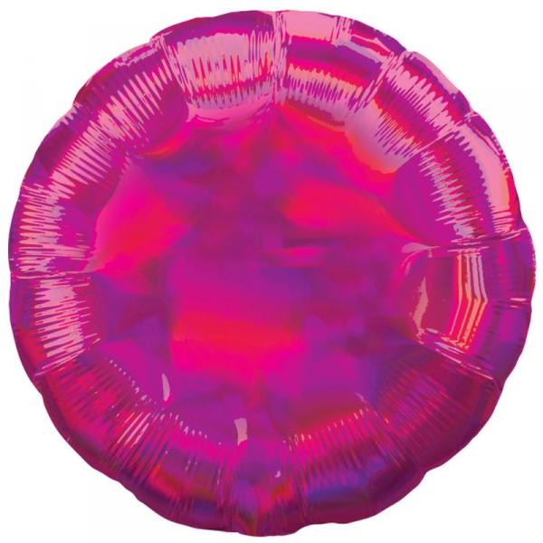 Round Aluminum Balloon 45 cm: Pink - 3925501