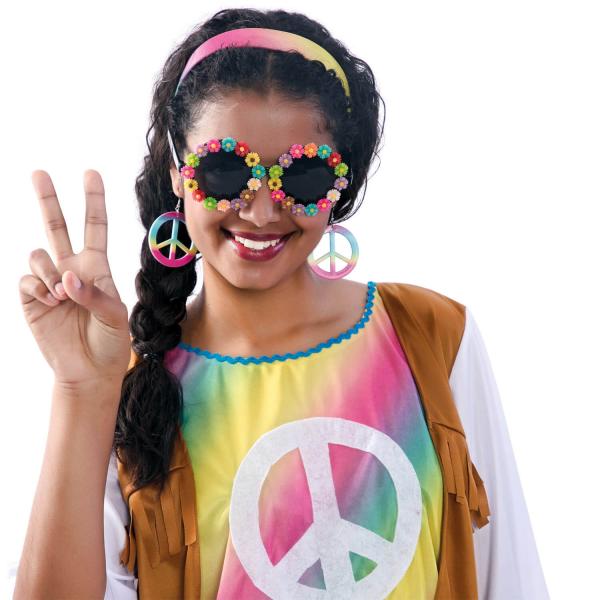 Peace and Love Glasses - Adult - 115105