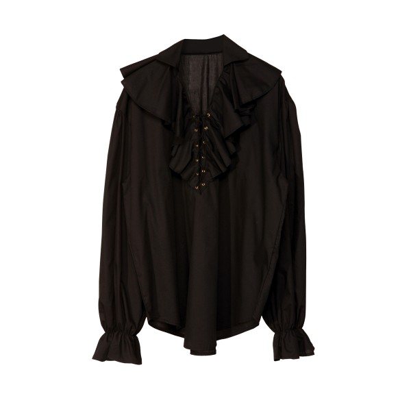 Renaissance Pirate Black Shirt - Women - 4182C-Parent