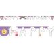 Miniature Peppa Pig Paper Letters Garland