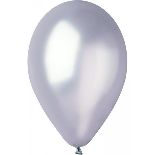Metallic Silver Balloon Bag x10 - 302714