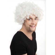 White Afro Wig