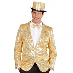 Showtime Sequin Jacket - Men: Gold