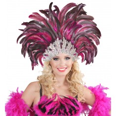 Pink Samba Headdress - Adult