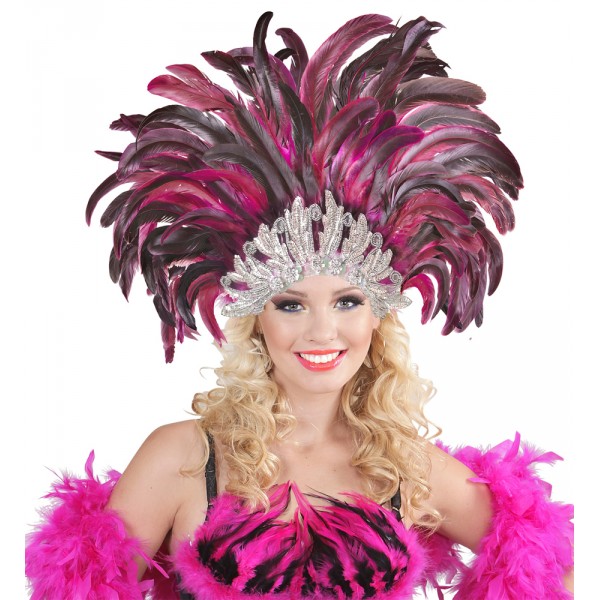 Pink Samba Headdress - Adult - 11798