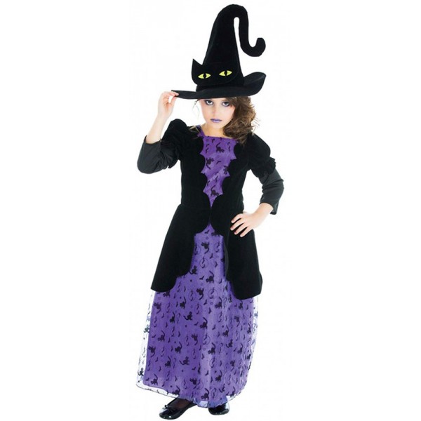 Witch Costume - Cat - Girl - H4162-Parent