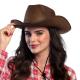Miniature Wild West Cowboy Hat Brown