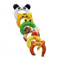 Inflatable headbands x6 - animal shape