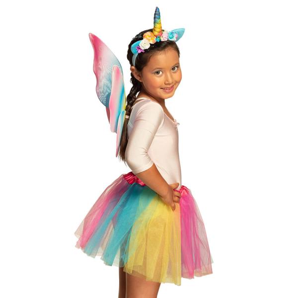 Unicorn Fairy Set - tiara, wings and tutu - 52874