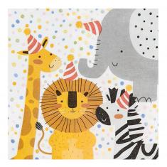 Safari paper napkins x20