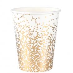 White Confetti Christmas Goblet