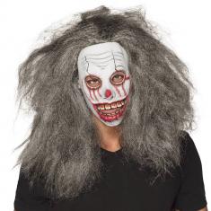 Latex mask with hair: Zombie