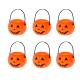 Miniature Mini pumpkin buckets x6